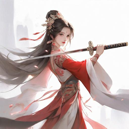 貂蝉舞剑图
