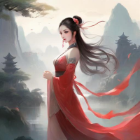 貂蝉山水意境